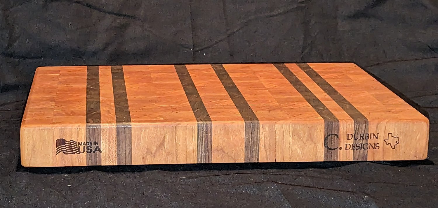 Cherry Thick Lines Thin Cutting Board