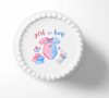  Baby Shower or Gender Reveal / Blue and Pink Baby Clothes Design / Cupcake Cookie Cake E