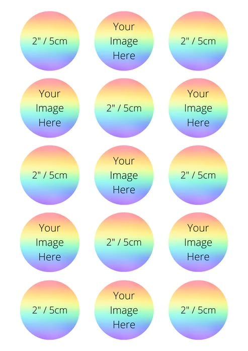 15 or 24 Pre Cut Cupcake/Cookie Edible Toppers / Birthdays / Hen's Party / Photos / Business Logos 