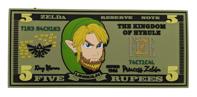 Linkoln - Link/Zelda Five Rupees - Parody [PVC MORALE PATCH]