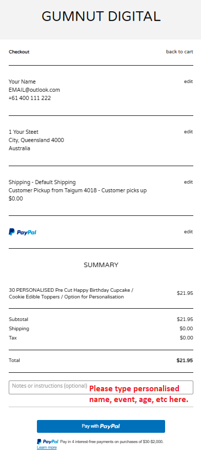 PERSONALISED Pre-cut Birthday AFRICIAN SAVANAH Toppers / Cupcake Cookie Cake Edible Topp