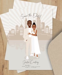 Image 1 of Save the date with custom background