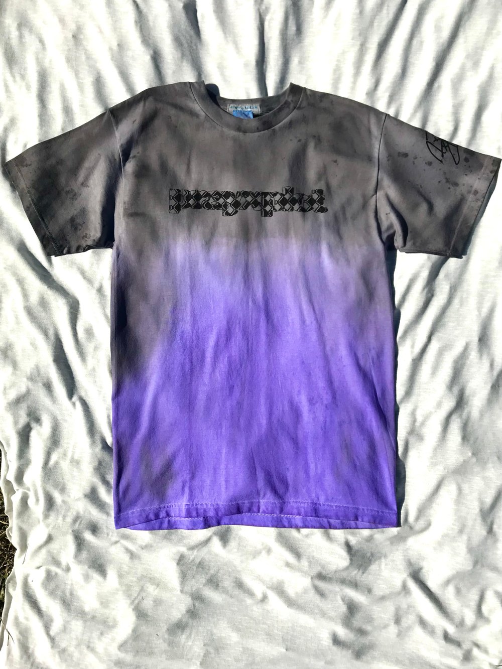 state facts vintage hand dyed tee