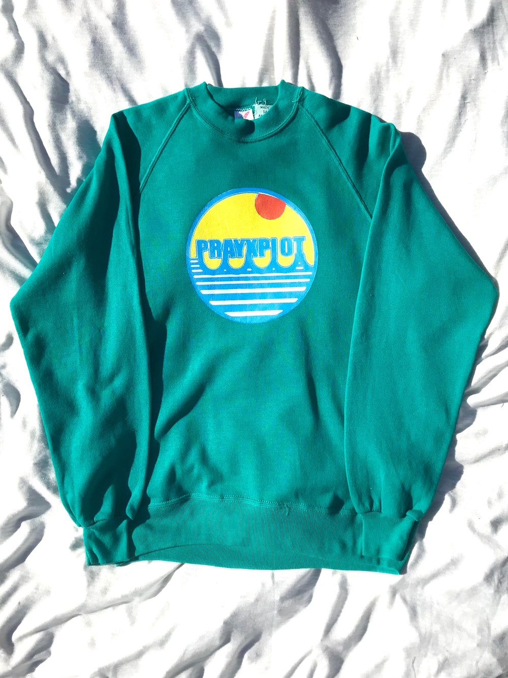 that port vintage sweater in teal