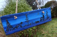 Image 1 of Woodland scene on slate