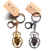 Image 1 of Molten Beetle Metal Keyring