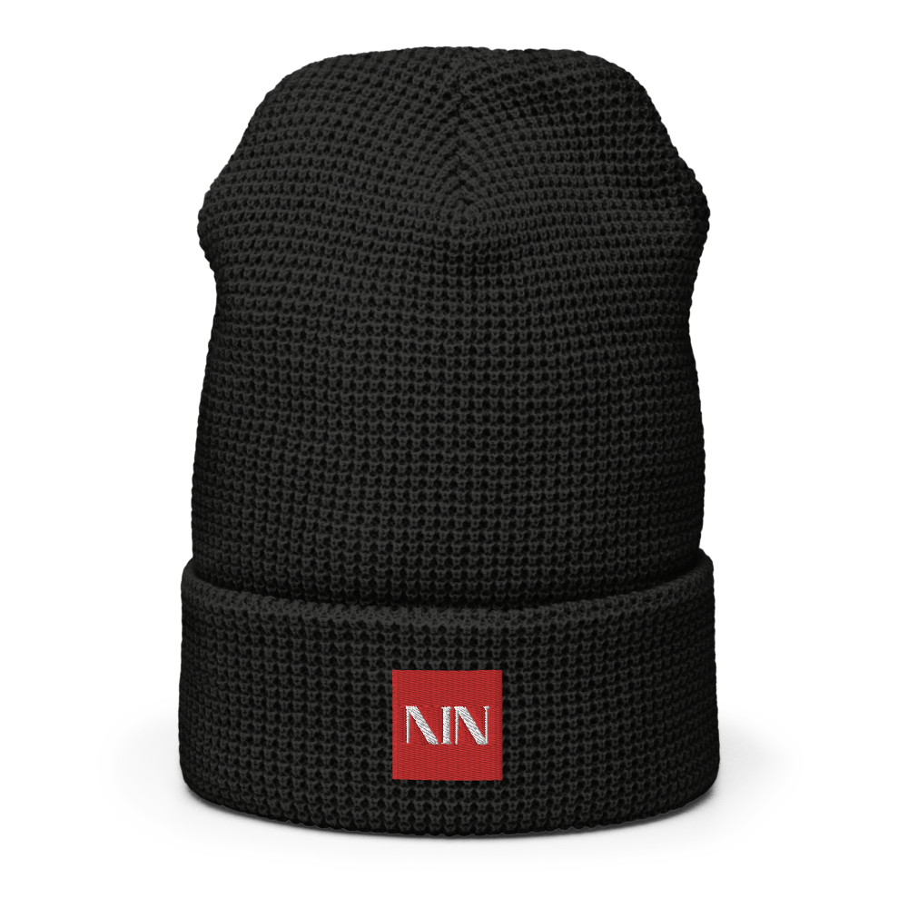 AIN Embroidered Waffle beanie