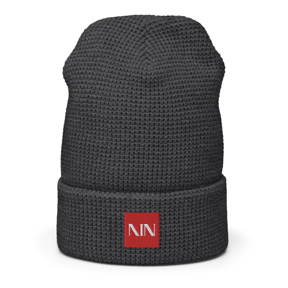 AIN Embroidered Waffle beanie