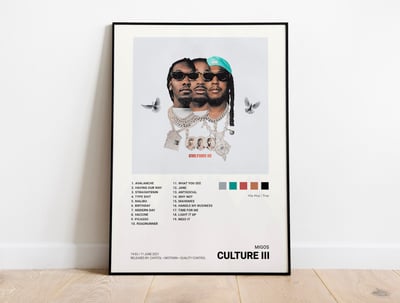 Migos - Culture III Album Cover Poster | Architeg Prints