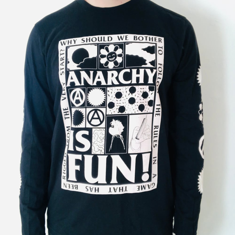 Image of Anarchy is Fun! long sleeve black shirt