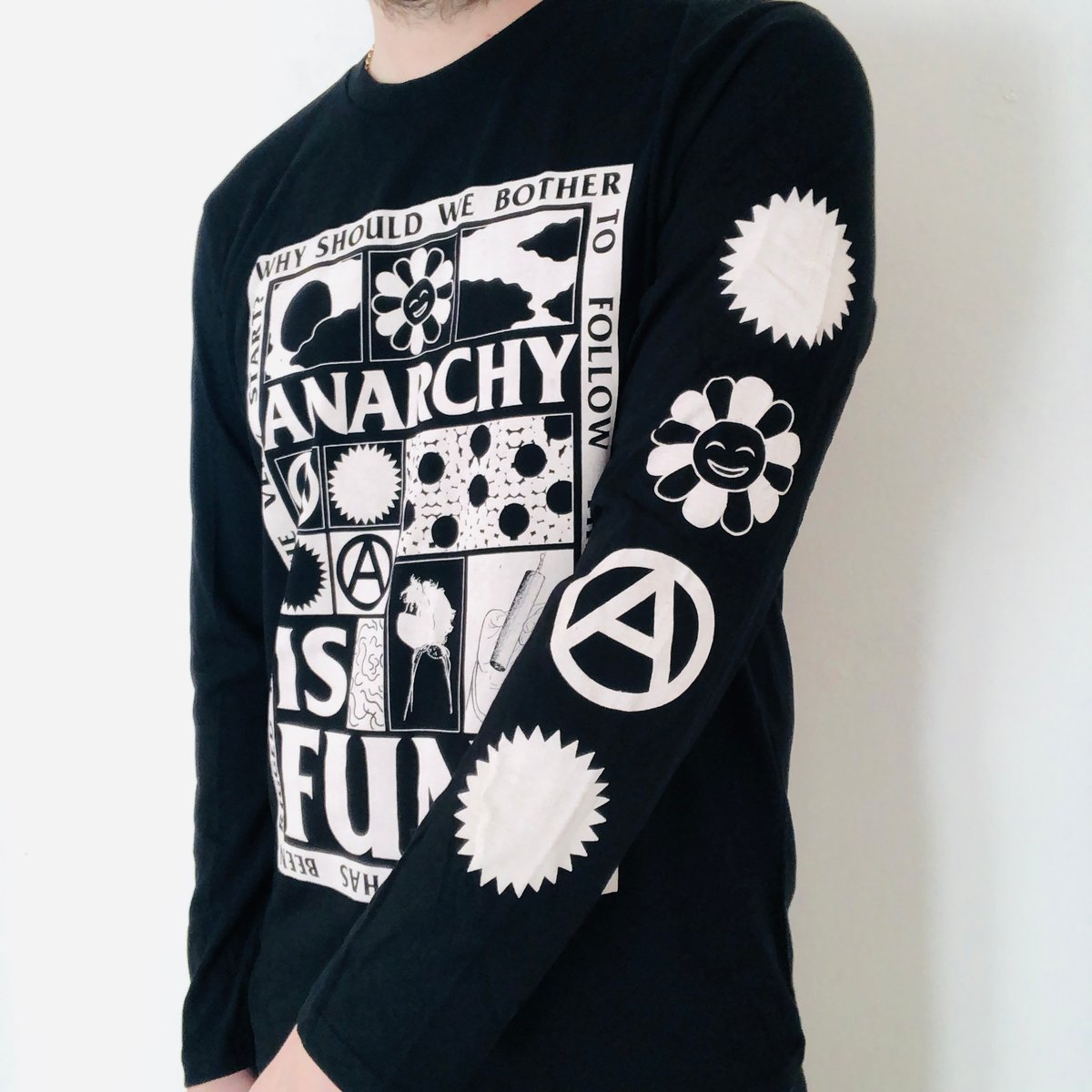 Image of Anarchy is Fun! long sleeve black shirt