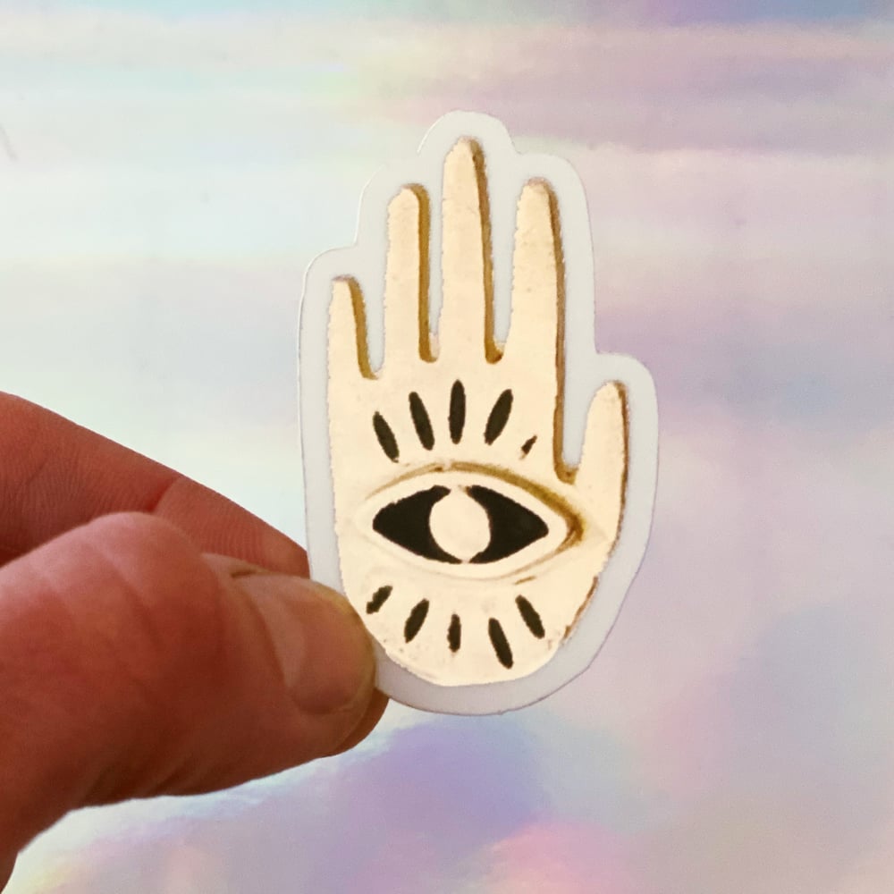 Image of Hand Eye Sticker