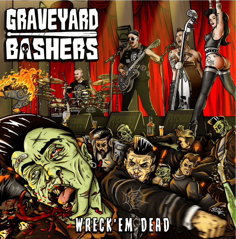 GRAVEYARD BASHERS - WRECK'EM DEAD (Trans Red LP)