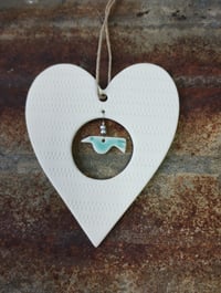Image 1 of Porcelain Heart and Bird