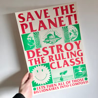 Save the Planet! A3 Riso print