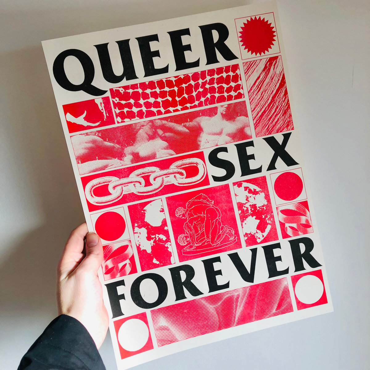 Image of QUEER SEX FOREVER A3 RISO PRINT