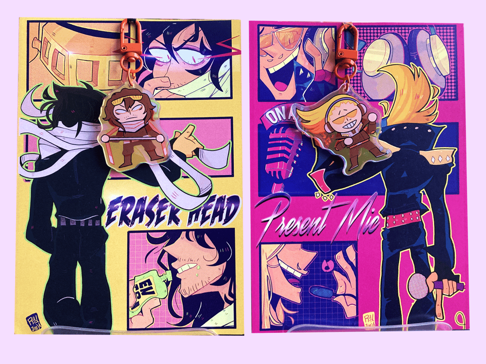 Image of AIZAWA / PRESENT MIC KEYCHAIN + PRINT COMBOS