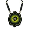 Beaded Mikinaak Pendant (Earth)