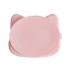 We Might Be Tiny Cat Stickie Plate Powder Pink