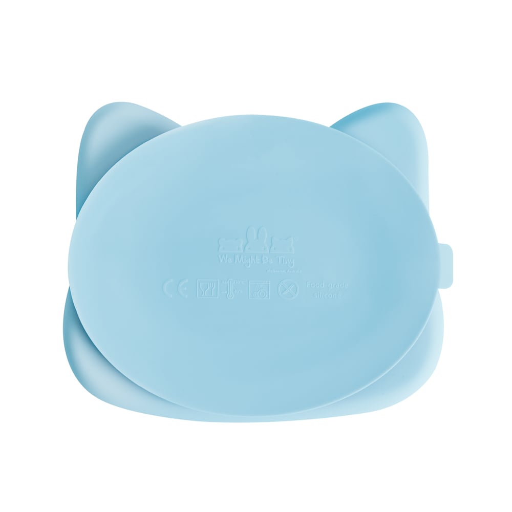 20% OFF We Might Be Tiny Cat Stickie Plate Powder Blue