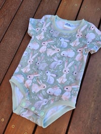 Image 4 of Sage Bunnies Bodysuit