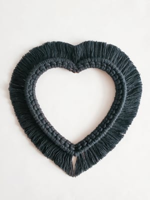 Image of Medium Black Heart Wreath