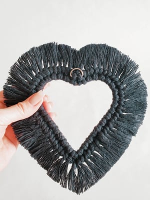 Image of Medium Black Heart Wreath