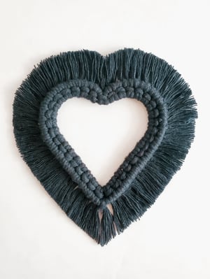 Image of Small Black Heart Wreath