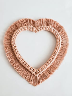 Image of Medium Pink Heart Wreath
