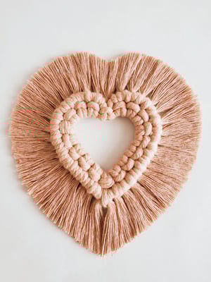 Image of Mini Pink Heart Wreath