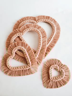 Image of Mini Pink Heart Wreath