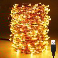 XERGY 20 Meter 200 LED's Waterproof Fairy Decorative Stary String Light - 2 M USB Powered (3 Copper 