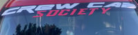 CREW CAB SOCIETY WINDSHIELD BANNER