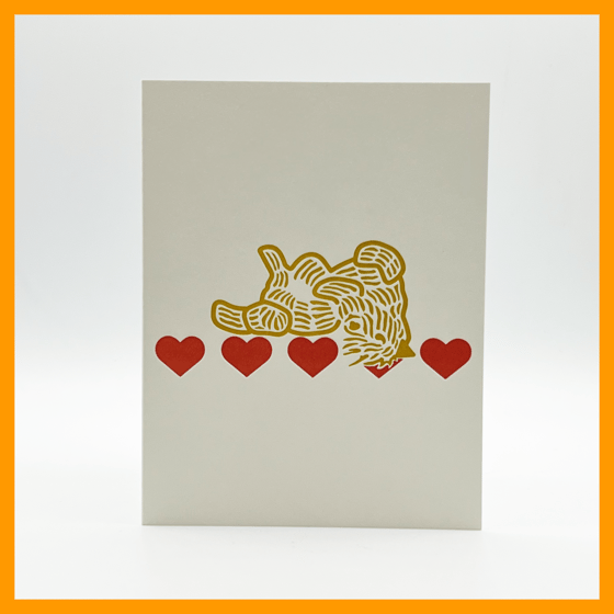 Image of WHEATEN PUPPY LOVE - SINGLE CARD