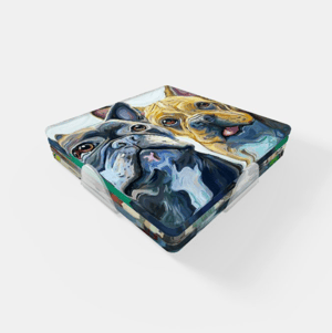 Image of French Bulldog Acrylic Coaster Set