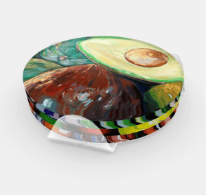 Image of Vegetable Medley Acrylic Coaster Set