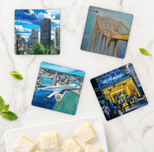 Image of Pittsburgh Acrylic Coaster Set