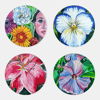 Feminine Flower Acrylic Coaster Set