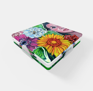 Image of Feminine Flower Acrylic Coaster Set