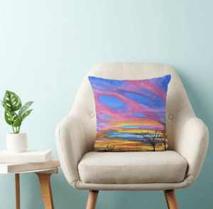 Image of Evening Throw Pillow