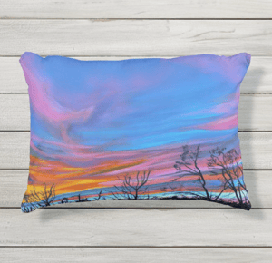 Image of Evening Sky Throw Pillow