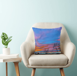 Image of Evening Sky Throw Pillow