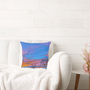 Image of Evening Sky Throw Pillow