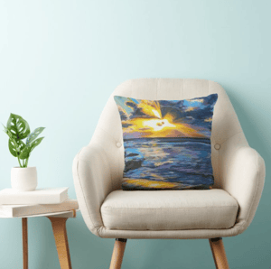 Image of Light And Water Throw Pillow