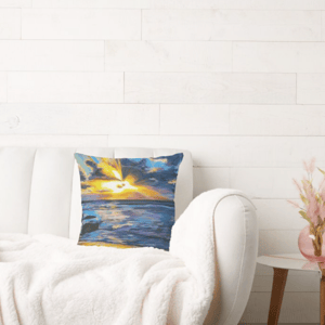 Image of Light And Water Throw Pillow