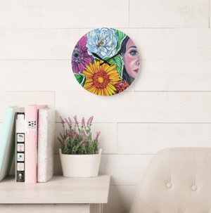 Image of Secret Garden Acrylic Clock