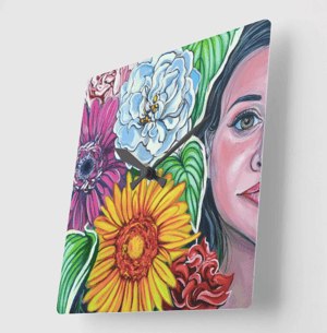 Image of Secret Garden Acrylic Clock