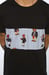 Image of Black Teddy Bear Stripe Tee Shirt