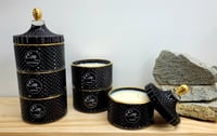 Image 1 of Black and Gold Geo Triple Stack