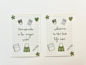 Welcome Cards / Tarjeta de bienvenida 